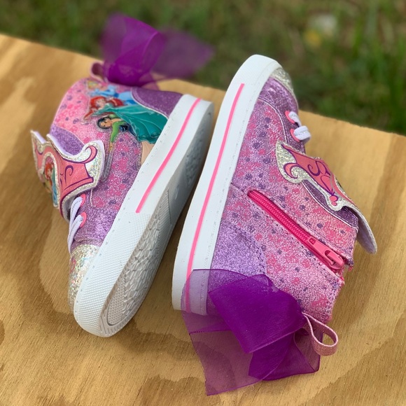Disney Princess Toddler Ribbon High-Top Sneakers - Picture 2 of 12